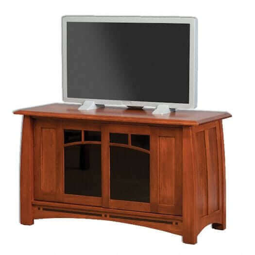 Amish USA Made Handcrafted Boulder Creek 2-Door Media Stand sold by Online Amish Furniture LLC