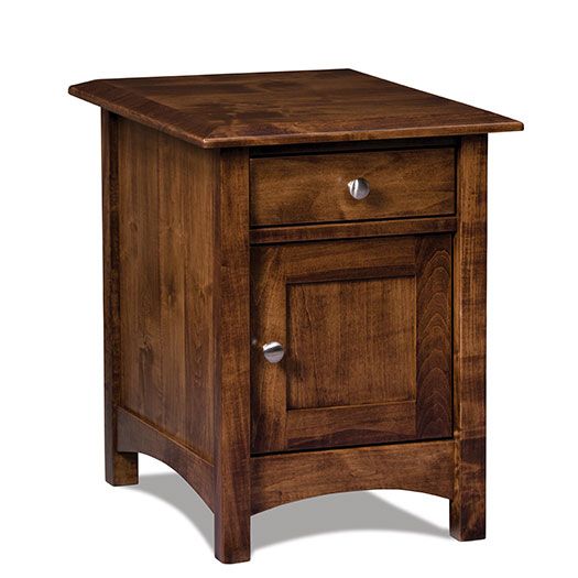 Amish USA Made Handcrafted Finland Enclosed End Table sold by Online Amish Furniture LLC