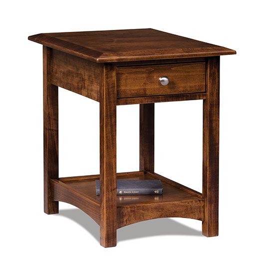 Amish USA Made Handcrafted Finland Open End Table sold by Online Amish Furniture LLC