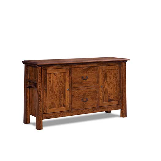 Amish USA Made Handcrafted Artesa 2-Drawer, 2-Door Lateral File Credenza sold by Online Amish Furniture LLC