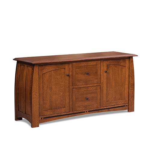 Amish USA Made Handcrafted Boulder Creek 2-Drawer, 2-Door Lateral File Credenza sold by Online Amish Furniture LLC