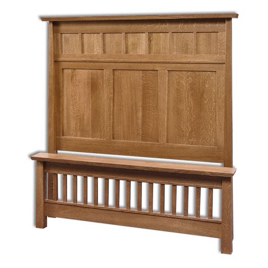 Amish USA Made Handcrafted Vancoover Panel Bed sold by Online Amish Furniture LLC