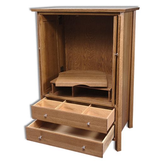 Amish USA Made Handcrafted Vancoover Entertainment Center sold by Online Amish Furniture LLC