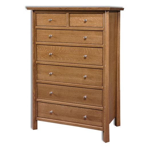 Amish USA Made Handcrafted Vancoover 7-Drawer Chest sold by Online Amish Furniture LLC