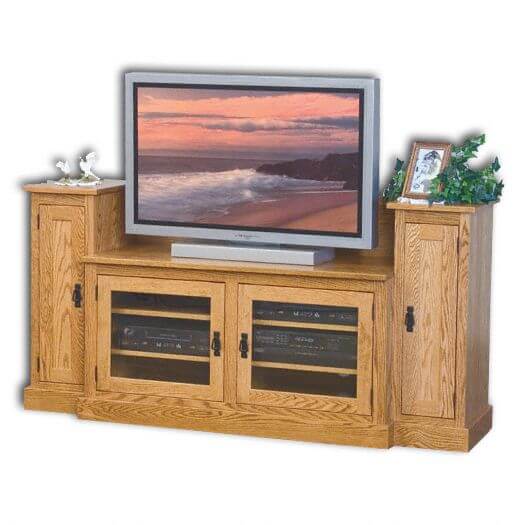 Amish USA Made Handcrafted Amish Mission Plasma T.V. Stand sold by Online Amish Furniture LLC