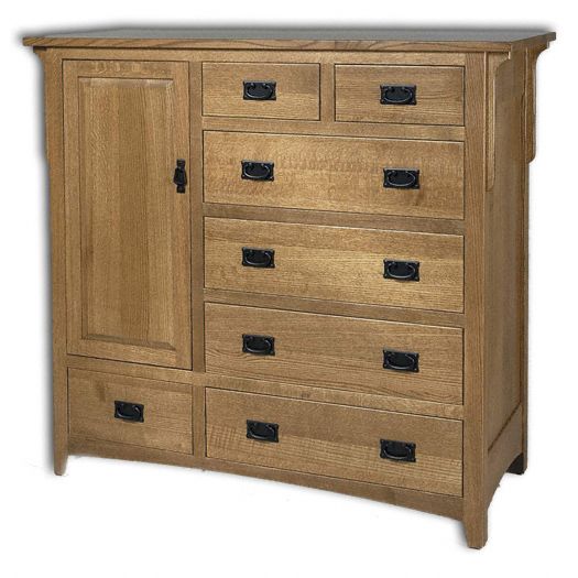 Amish USA Made Handcrafted Millcreek Mission 56W Gentlemans Chest sold by Online Amish Furniture LLC