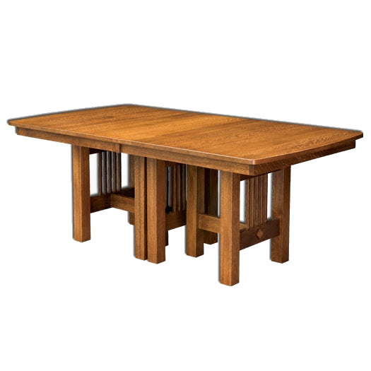 Amish USA Made Handcrafted Hartford Trestle Table sold by Online Amish Furniture LLC