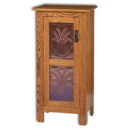 Amish USA Made Handcrafted Mission 1 Door Pie Safe Cupboard sold by Online Amish Furniture LLC