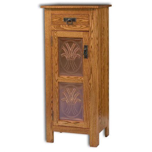 Amish USA Made Handcrafted Mission 1 Door 1 Drawer Pie Safe Cupboard sold by Online Amish Furniture LLC