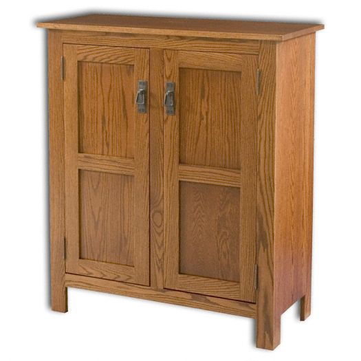 Amish USA Made Handcrafted Mission 2 Door Pie Safe Cupboard sold by Online Amish Furniture LLC
