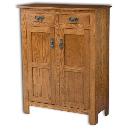 Amish USA Made Handcrafted Mission 2 Door 2 Drawer Pie Safe Cupboard sold by Online Amish Furniture LLC