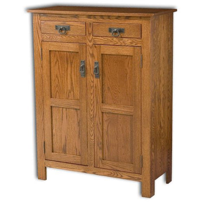 Amish USA Made Handcrafted Mission 2 Door 2 Drawer Pie Safe Cupboard sold by Online Amish Furniture LLC