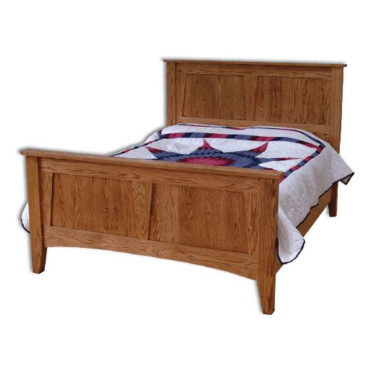 Amish USA Made Handcrafted Heirloom Mission Bed sold by Online Amish Furniture LLC