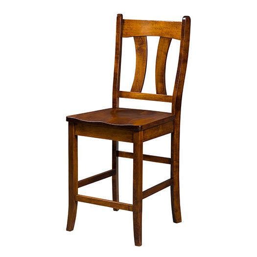 Amish USA Made Handcrafted Imperial Bar Stool sold by Online Amish Furniture LLC