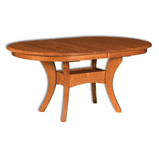 Amish USA Made Handcrafted Oval Imperial Pedestal Table sold by Online Amish Furniture LLC