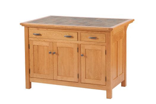 Amish USA Made Handcrafted IS_805 Brookline Mission Kitchen Island sold by Online Amish Furniture LLC