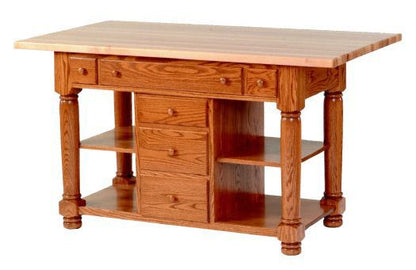 Amish USA Made Handcrafted IS_94 Kitchen Island sold by Online Amish Furniture LLC