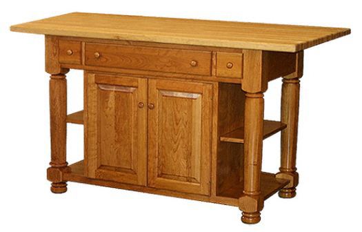 Amish USA Made Handcrafted IS_96 Kitchen Island sold by Online Amish Furniture LLC