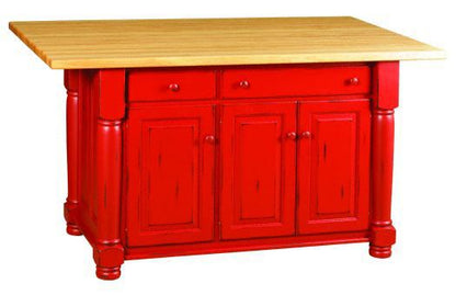 Amish USA Made Handcrafted IS_98 Kitchen Island sold by Online Amish Furniture LLC