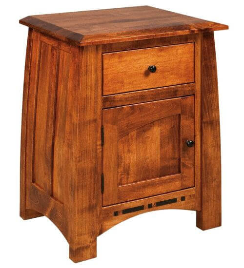 Amish USA Made Handcrafted Boulder Creek Nightstands With Doors sold by Online Amish Furniture LLC