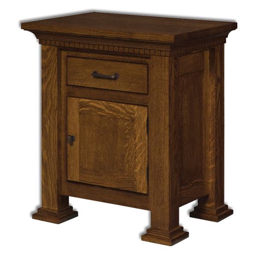 Amish USA Made Handcrafted Empire 1-Drawer 1-Door Nightstand sold by Online Amish Furniture LLC