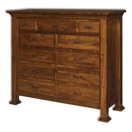 Amish USA Made Handcrafted Empire Double Mule Chest sold by Online Amish Furniture LLC