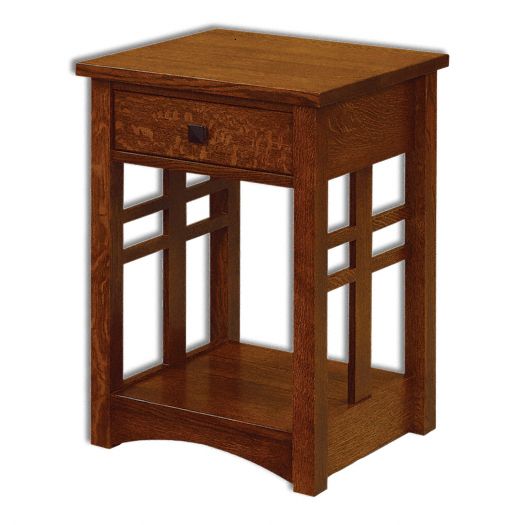 Amish USA Made Handcrafted Kascade Open Nightstand sold by Online Amish Furniture LLC