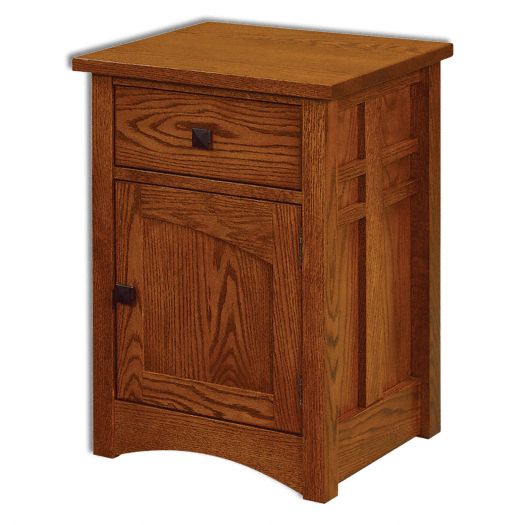 Amish USA Made Handcrafted Kascade 1 Drawer 1 Door Nightstand sold by Online Amish Furniture LLC