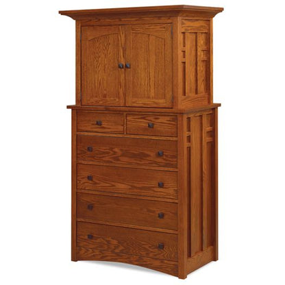 Amish USA Made Handcrafted Kascade Chest Armoire sold by Online Amish Furniture LLC