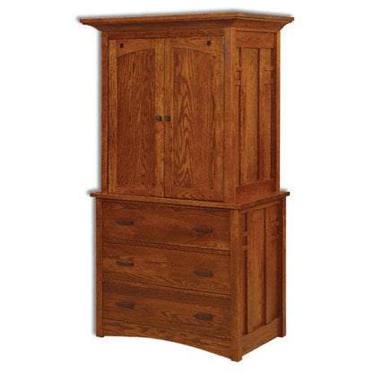 Amish USA Made Handcrafted Kascade Armoire sold by Online Amish Furniture LLC