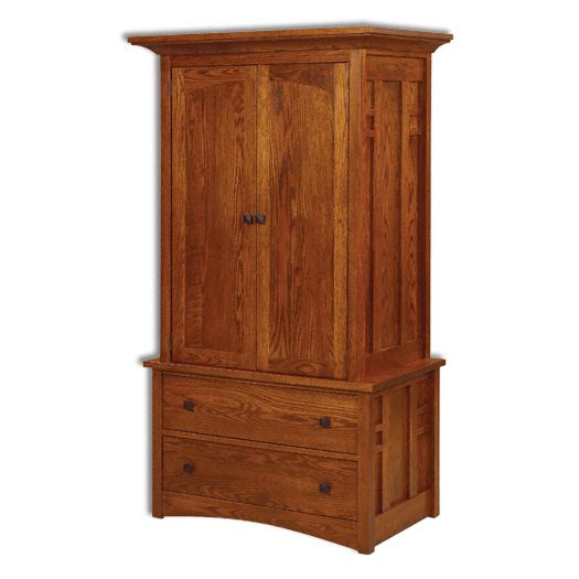 Amish USA Made Handcrafted Kascade Armoire sold by Online Amish Furniture LLC