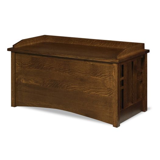 Amish USA Made Handcrafted Kascade Blanket Chest sold by Online Amish Furniture LLC