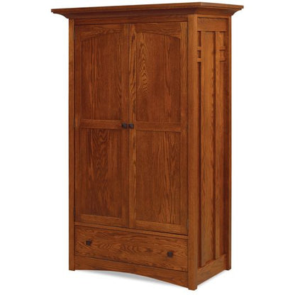 Amish USA Made Handcrafted Kascade Wardrobe Armoire sold by Online Amish Furniture LLC