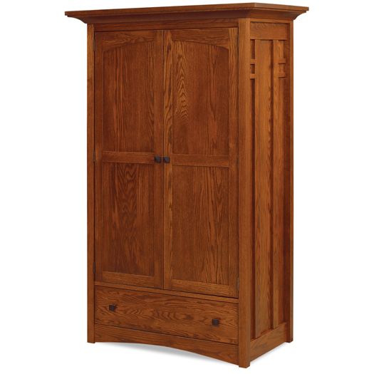 Amish USA Made Handcrafted Kascade Wardrobe Armoire sold by Online Amish Furniture LLC