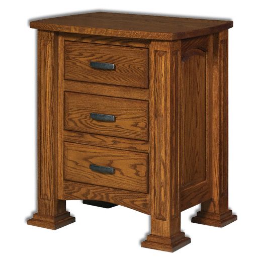 Amish USA Made Handcrafted Lexington 3-Drawer Nightstand sold by Online Amish Furniture LLC