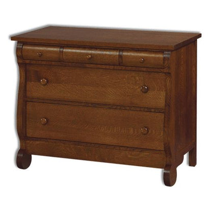 Amish USA Made Handcrafted Old Classic Sleigh Small Dresser sold by Online Amish Furniture LLC