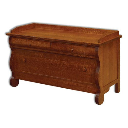 Amish USA Made Handcrafted Old Classic Sleigh Blanket Chest sold by Online Amish Furniture LLC