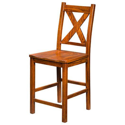 Amish USA Made Handcrafted Kenwood Bar Stool sold by Online Amish Furniture LLC