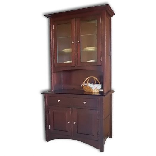 Amish USA Made Handcrafted Lexington Hutch sold by Online Amish Furniture LLC