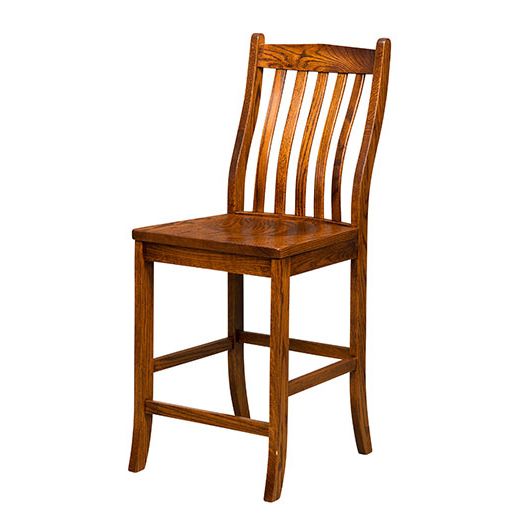 Amish USA Made Handcrafted Lincoln Bar Stool sold by Online Amish Furniture LLC