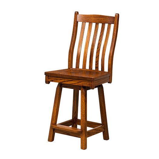 Amish USA Made Handcrafted Lincoln Bar Stool sold by Online Amish Furniture LLC