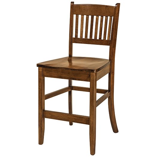 Amish USA Made Handcrafted Linzee Bar Stool sold by Online Amish Furniture LLC