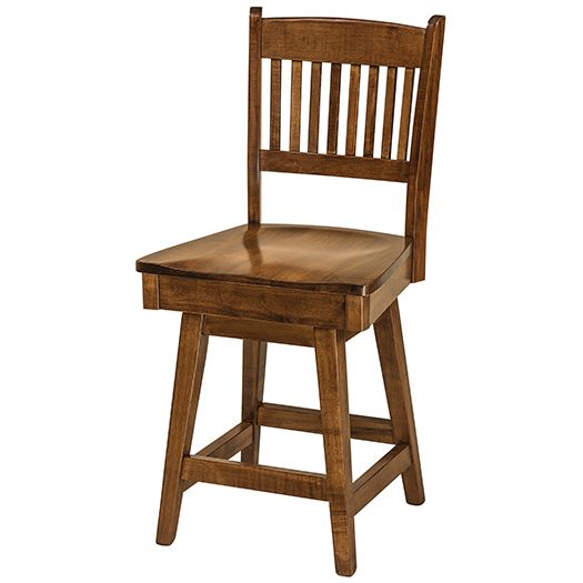 Amish USA Made Handcrafted Linzee Bar Stool sold by Online Amish Furniture LLC