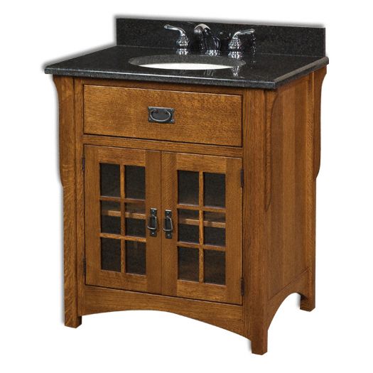 Amish USA Made Handcrafted Landmark 33 Vanity sold by Online Amish Furniture LLC