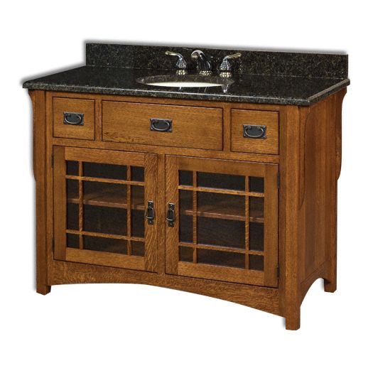 Amish USA Made Handcrafted Landmark 49 Vanity sold by Online Amish Furniture LLC