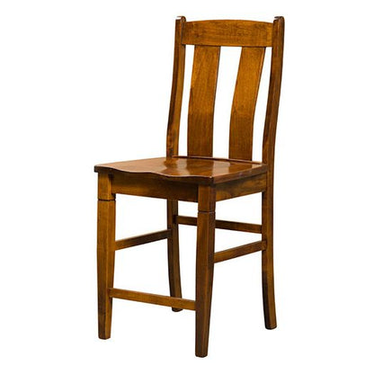 Amish USA Made Handcrafted Mansfield Bar Stool sold by Online Amish Furniture LLC