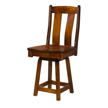 Amish USA Made Handcrafted Mansfield Bar Stool sold by Online Amish Furniture LLC