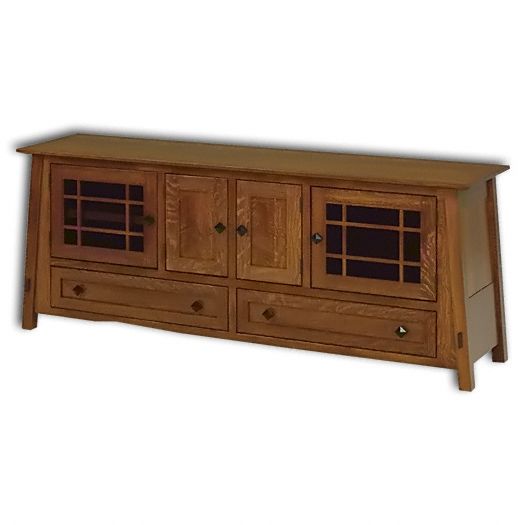 Amish USA Made Handcrafted McCoy 72 TV Cabinet sold by Online Amish Furniture LLC