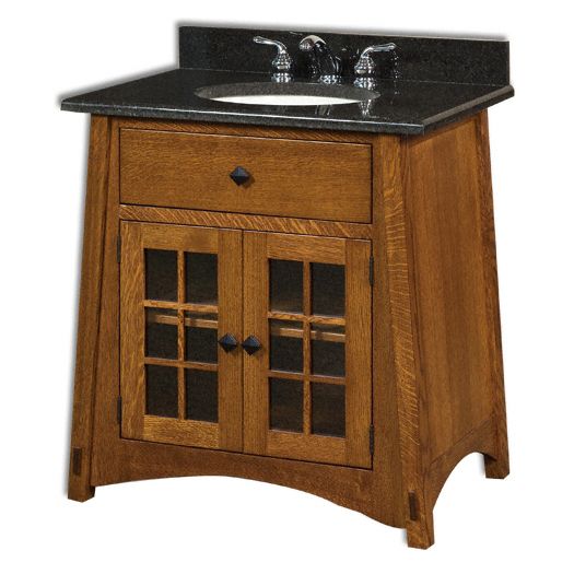 Amish USA Made Handcrafted McCoy 33 Vanity sold by Online Amish Furniture LLC