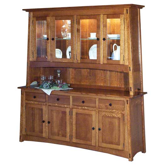 Amish USA Made Handcrafted Mccoy Hutch sold by Online Amish Furniture LLC